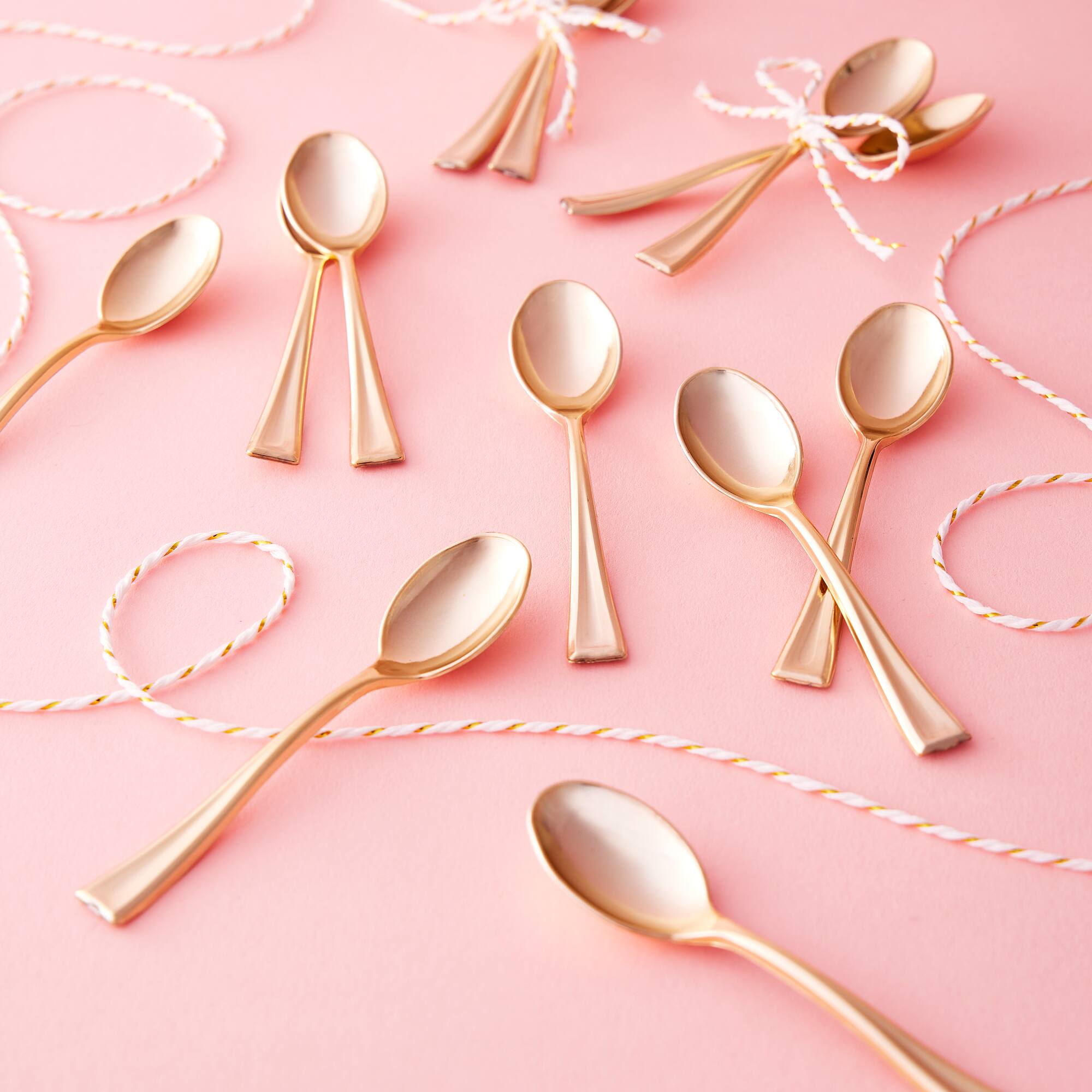12 Packs: 24 ct. (288 total) Gold Mini Spoons by Celebrate It™